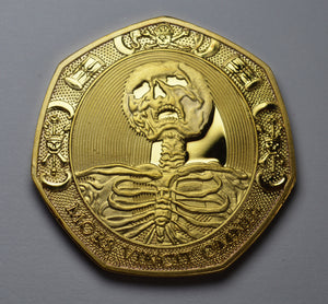 Memento Mori 'Skull, Hourglass & Tulip' - 24ct Gold