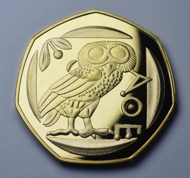Owl of Athena - 24ct Gold
