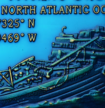 Load image into Gallery viewer, RMS Titanic - 24ct Gold - Blue Enamel