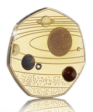 Load image into Gallery viewer, Our Solar System - 24ct Gold with Diamante, Colour and Shimmer/Sparkle Elements