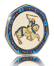 Load image into Gallery viewer, Knights Templar - 24ct Gold with Blue Enamel