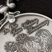 Load image into Gallery viewer, Our 25th Silver Wedding Anniversary Medal &#39;Distinguished Service &amp; Bravery in the Field&#39; in Case - Antique Silver