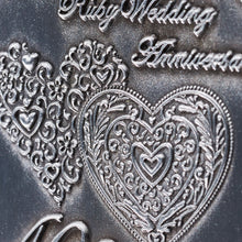 Load image into Gallery viewer, Our 40th Ruby Wedding Anniversary Medal &#39;Distinguished Service &amp; Bravery in the Field&#39; in Case - Antique Silver