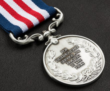 Load image into Gallery viewer, Our 25th Silver Wedding Anniversary Medal &#39;Distinguished Service &amp; Bravery in the Field&#39; - Antique Silver
