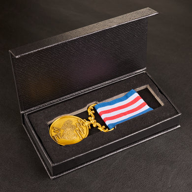 Our 40th Ruby Wedding Anniversary Medal 'Distinguished Service & Bravery in the Field' in Case - Antique Gold