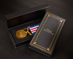 Our 50th Golden Wedding Anniversary Medal 'Distinguished Service & Bravery in the Field' in Case - Antique Gold