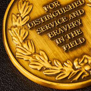 Our 40th Ruby Wedding Anniversary Medal 'Distinguished Service & Bravery in the Field' - Antique Gold