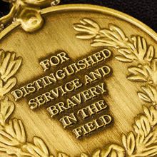 Load image into Gallery viewer, Our 30th Pearl Wedding Anniversary Medal &#39;Distinguished Service &amp; Bravery in the Field&#39; - Antique Bronze