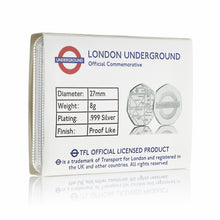 Load image into Gallery viewer, London Underground Official Commemorative in Case - Silver