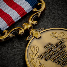 Load image into Gallery viewer, On Our 5th Wooden Wedding Anniversary Medal - Antique Gold