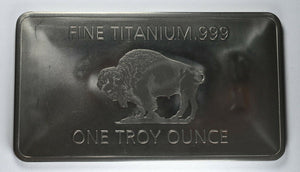 .999 Titanium Bar - 1 Troy Ounce (32g)
