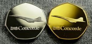 Pair of Concorde Commemoratives in Presentation/Display Case